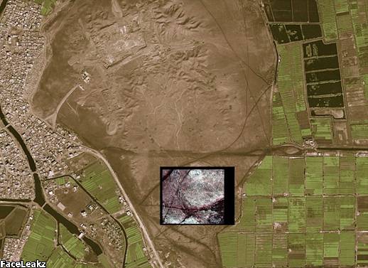 Sejarah Tersembunyi: Gambar Kota Tanis menunjukkan perbedaan antara apa yang dapat dilihat dengan mata telanjang dan rincian bangunan bawah tanah yang diambil oleh kamera satelit terteknologi tinggi