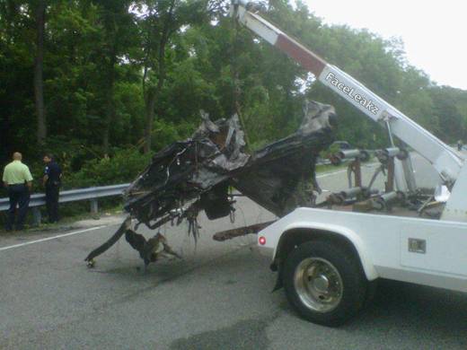Jackass Star Ryan Dunn's Car Photo After Death In Crash -- Photo -- FaceLeakz